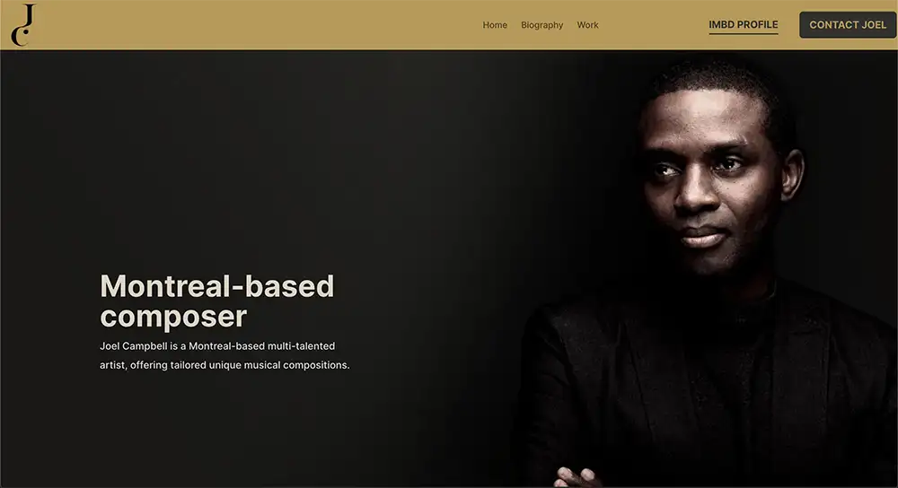 Joel Campbell dark mode example
