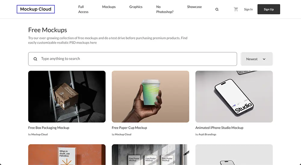 mockupCloud Mockup Cloud screenshot Free Mockup image site